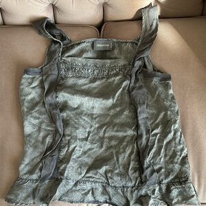 Zafig& Voltaire grey silk whimsical tank blouse in size 4